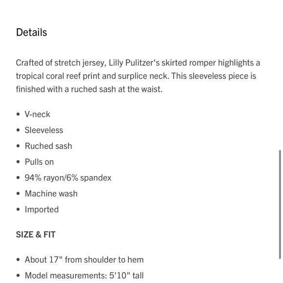 EUC Lilly Pulitzer Clara Romper XS - Picture 3 of 5